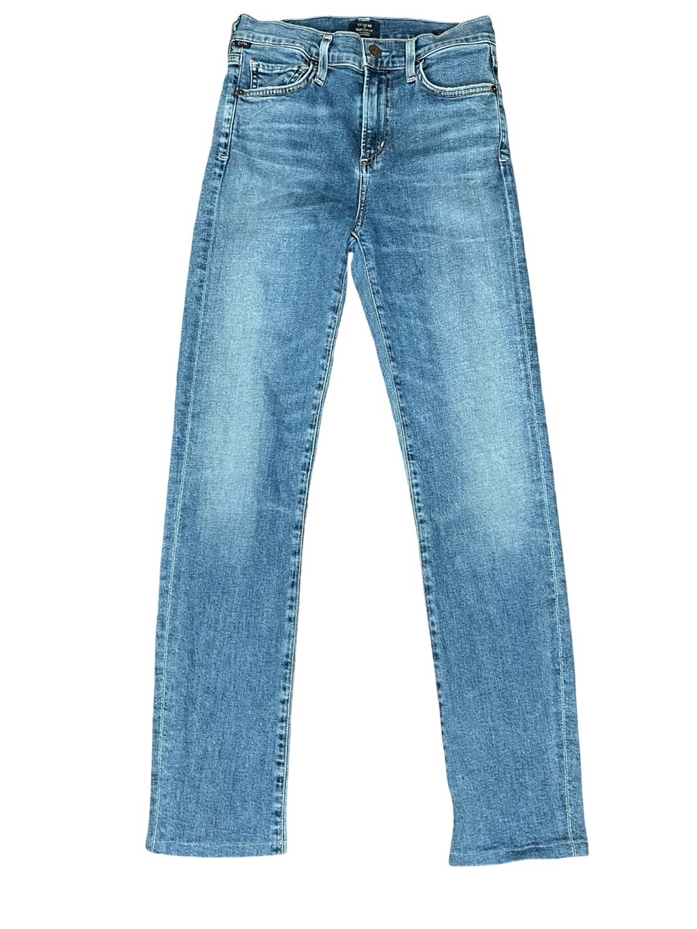 Citizens of Humanity Harlow High Rise Slim Jeans 26 Straight Leg Premium Denim - Picture 3 of 13